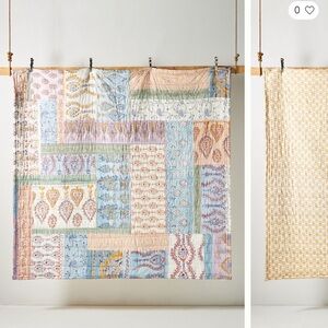 Anthropologie Penrose Paisley quilt- queen